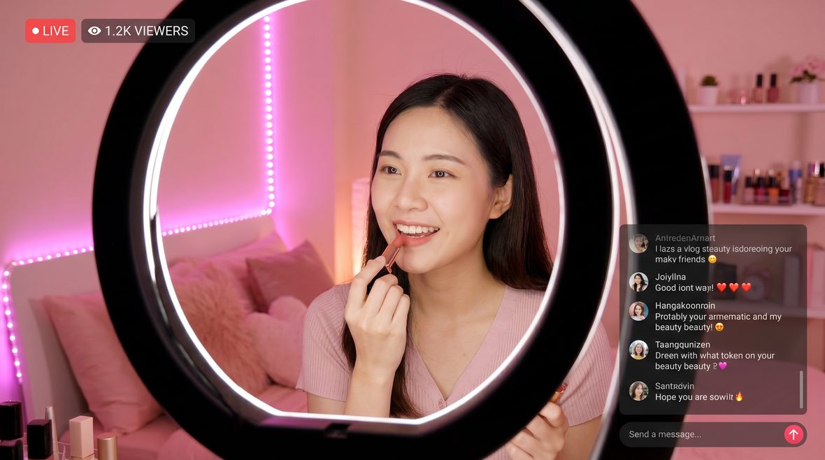 国产视频美妆vlog视频